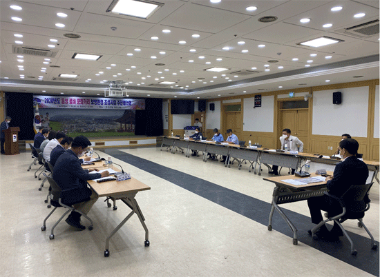 음성품바 문화거리 보행환경 조성 추진협의회가 9일 열렸다.